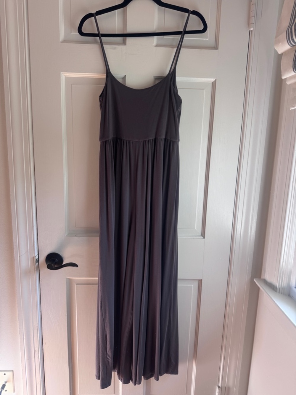 Wilfred Jumpsuit Gray Tencel Lyocell Wide Leg Spaghetti Strap Size M - Picture 7 of 7